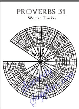 Free printable -Proverbs 31 Woman Tracker