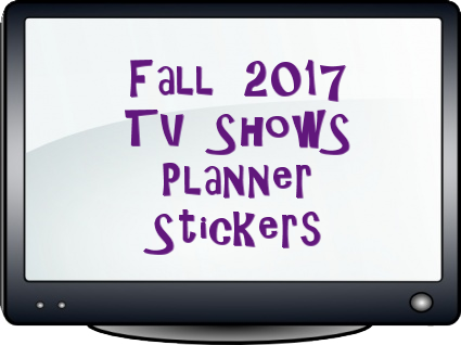 Fall 2017 TV Shows Planner Stickers FREEBIES