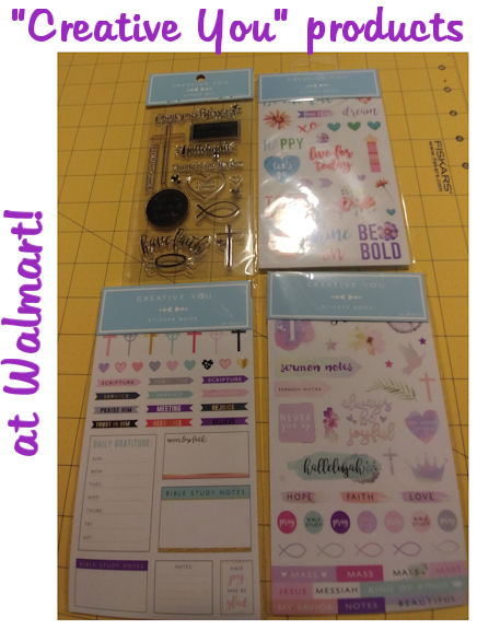 "Creative You" Planner products at Walmart