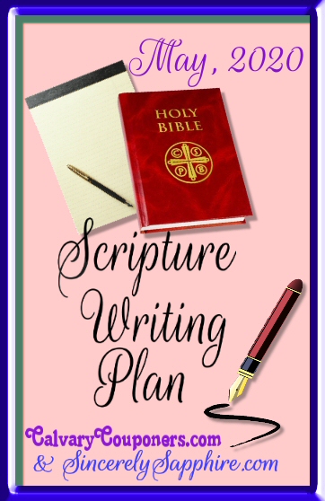 May Scripture Writing Plan header