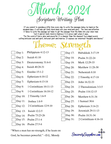 March 2021 Scripture Writing plan thumbnail