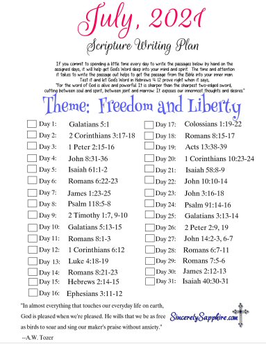 Click here to download the July 2021 scripture writing plan