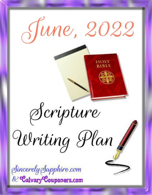 June 2022 scripture writing plan header