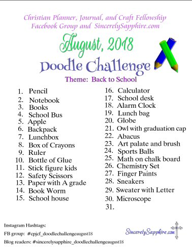 August 2018 Doodle Challenge