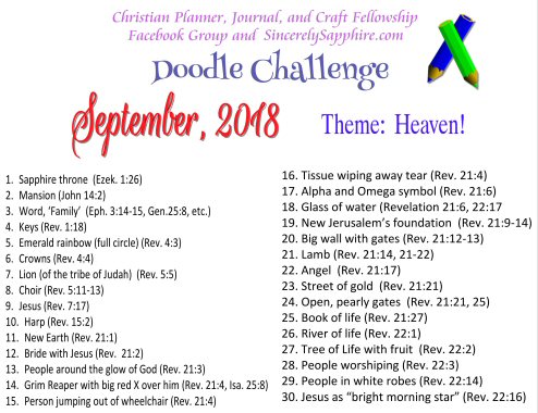 September 2018 Doodle Challenge