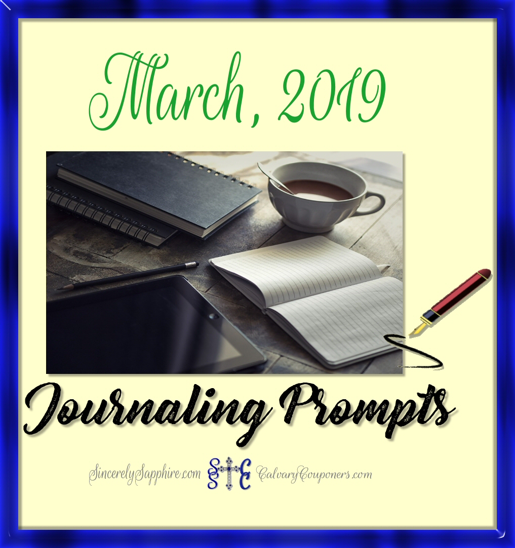 March 2019 Journaling Prompt Plan