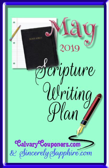Scripture Writing Plan for May 2019