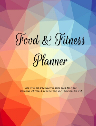 Food and Fitness Planner Geometric Version