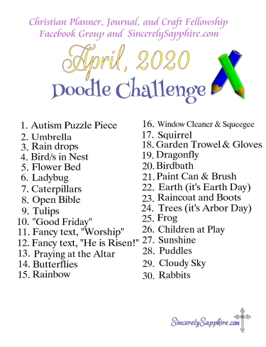 April 2020 Doodle Challenge
