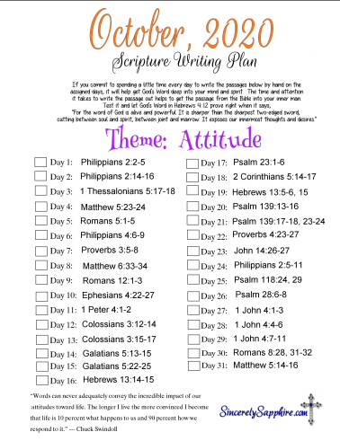 October 2020 scripture writing plan click here for pdf