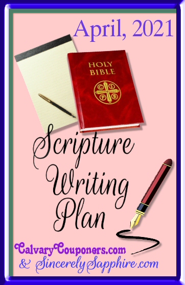 April 2021 scripture writing plan header