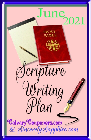 June 2021 scripture writing plan header
