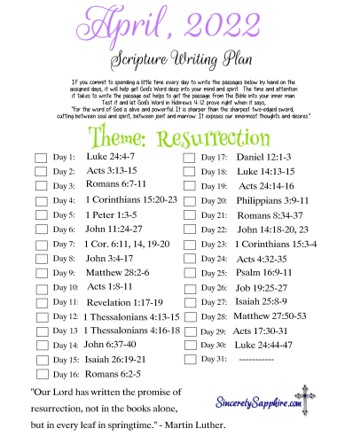 April 2022 Scripture Writing Plan Thumbnail