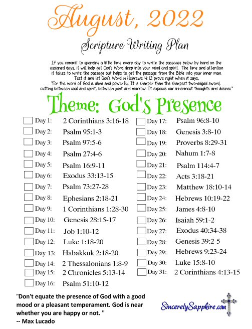 August 2022 Scripture Writing Plan Thumbnail