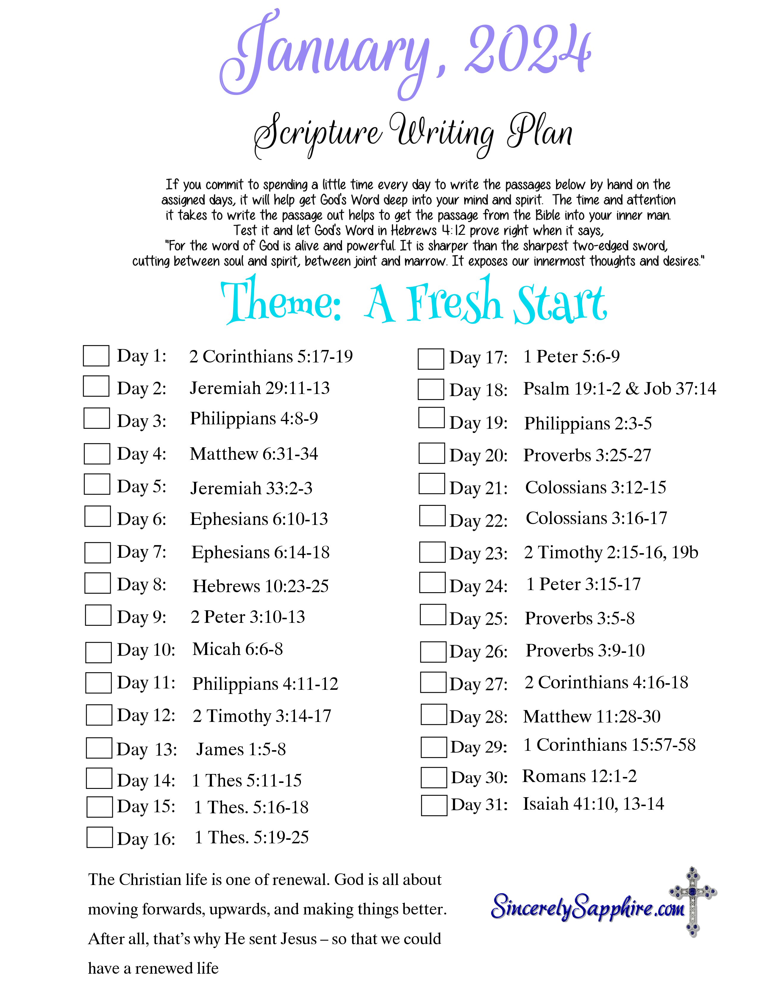 January 2024 Scripture Writing Plan_SincerelySapphire-dot-com ...